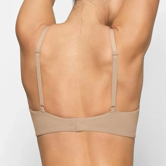 Skims Fits Everybody Unlined Demi Bra 34A in Clay - Picture 2 of 5
